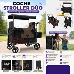 TECNOBABY CON MATEO - Stroller Dúo Coche Doble con asientos reales