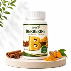 OEM - Berberina Berberine con Canela y Curcuma - Equilibrio de la Glucosa y Prevencion de la Diabetes