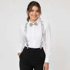 GENERICO - TIRANTES HOMBRE MUJER PANTALON + CORBATA MICHI