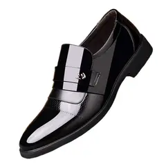 TIOZONEY - Zapatos Formal Hombre - Marrón
