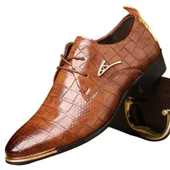 TIOZONEY - Zapato Formal Hombre - Marrón