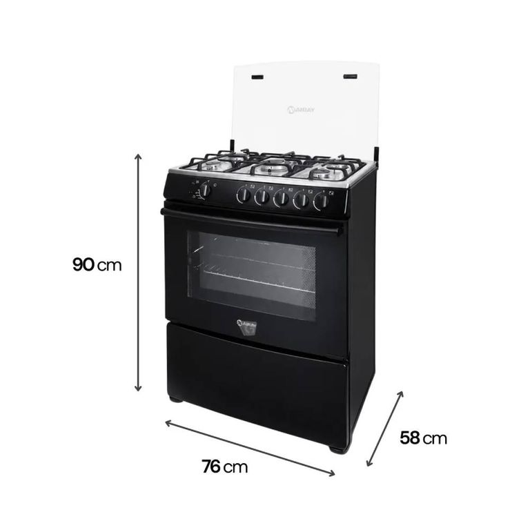 Cocina a Gas GIRASOL PLUS GLP 5 Hornillas (Disponible a GLP)
