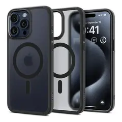 GENERICO - Spigen Case Ultra Hybrid Magfit Iphone 15 Pro Max COLOR Black Frost