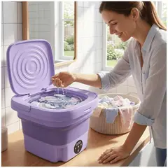 PIA HOME - Mini Lavadora Portátil Plegable 9 Lt