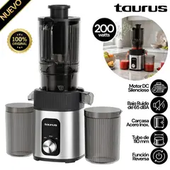Taurus - Extractor de Jugos de Prensado en Frio Mod. Slow Juicer
