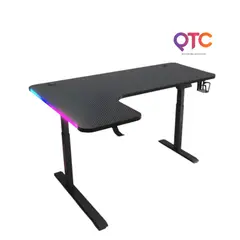 GENERICO - Escritorio Gamer OXIN Y103 Eléctrico 160cm Altura Regulable 72-117cm RGB Negro