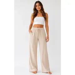 GENERICO - PANTALON LINO CADERON DAMA