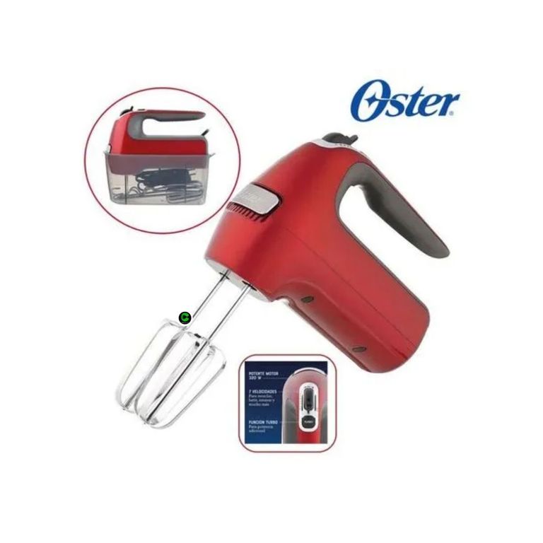 Batidora de mano Oster® 7 velocidades + función turbo FPSTHM360R