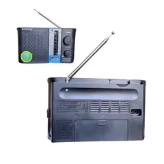 CAFINI - Radio Portátil AM/FM/SW Bluetooth USB MicroSD AUX CN-RICF12-BT