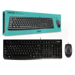 LOGITECH - Teclado MK120 más Mouse óptico Negro
