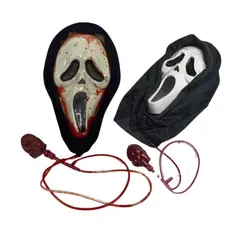 GENERICO - Máscara Halloween Scary Movie Fantasma Con Efecto Sangre