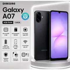SAMSUNG - Celular Galaxy A07 4GB 128GB Negro