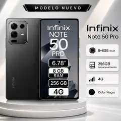 INFINIX - Celular Note 50 Pro 8Gb de ram - 256Gb, Color Negro