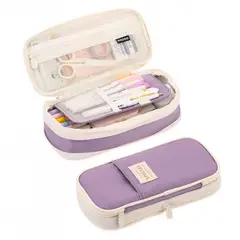 GENERICO - Cartuchera neceser Angoo expandible v2 morado