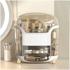 GENERICO - Organizador de maquillaje con tapa antipolvo y accesorios de belleza