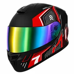 UNIVERSAL - CASCO MOTO INTEGRADO DOBLE VISOR NEGRO