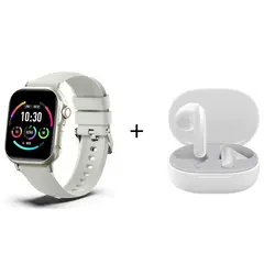 REDMI - Auriculares Bluetooth buds 4 lite Blanco y reloj deportivo inteligente C11