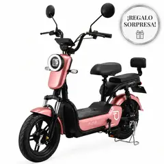 FUTUR - Bicimoto Eléctrica OXEN 25kmh, 35km, 350W Golden Rose - Batería de Litio Extraíble