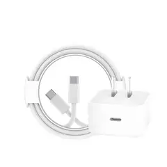 SUPER - Cargador de Pared Compatible con iPhone 40W USB-C con Cable USB-C a USB-C 1M