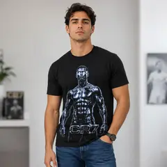 GENERICO - Polo Personalizado CR7 Diseño Cromado estilo Unisex