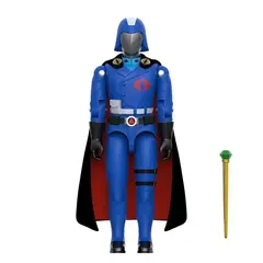 SUPER 7 - GI JOE - Figura a escala de 4 pulgadas Reaction+ O-Ring Serie 6 - Cobra Commander