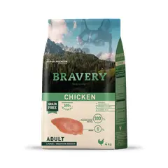 BRAVERY - Perro Adulto Pollo Sin Cereales 4 kg