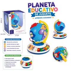PEQUEÑAS TRAVESURAS - Juguete Educativo Globo Terraqueo Planeta Tierra