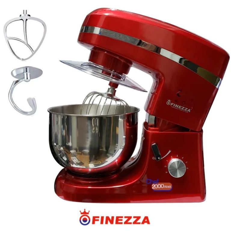 Batidora Roja Orbital FZ 6818B 2000 W Bowl 5,5 Lt,