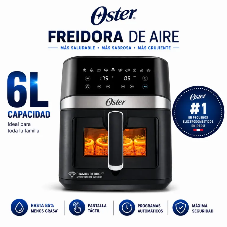 Freidora de Aire Digital 6L CKSTAF60WDDF Negra