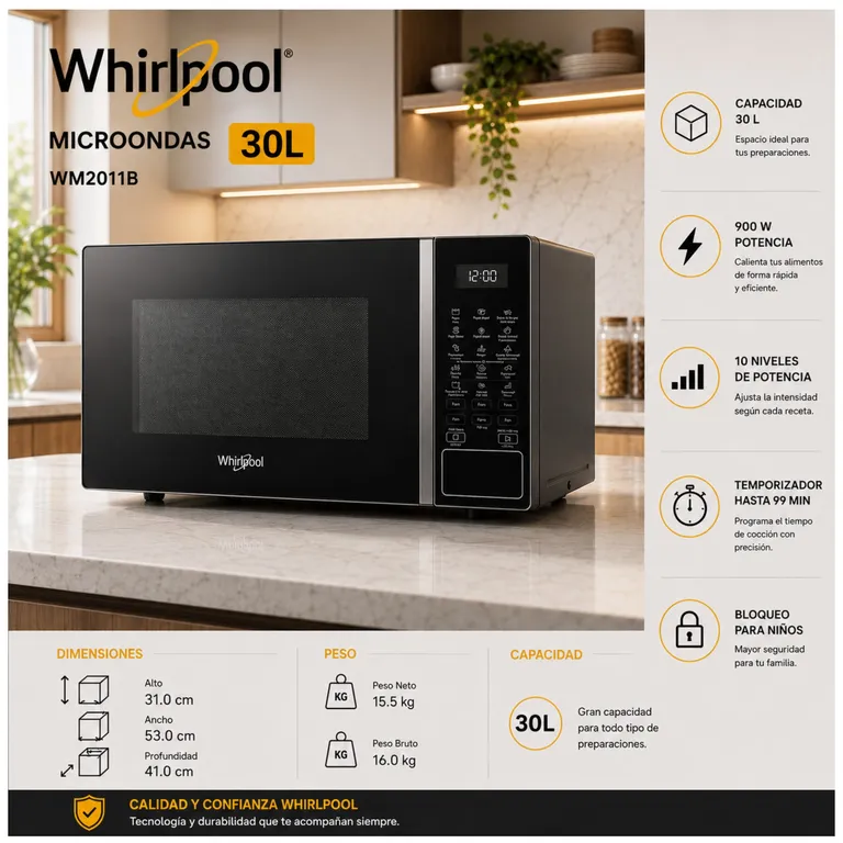 Microondas WM2011B 30 Litros Digital 220V