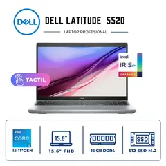 Dell - Laptop Latitude 5520 TÁCTIL - Intel Core i5-,11.ª GEN - 16 GB DDR4 - SSD 512 GB - 15. 6"