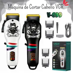 GENERICO - Máquina Clipper de Cortar Cabello Recargable VGR V-699