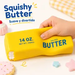 GENERICO - Squishy de Mantequilla Gigante RELLENA DE ESPUMA XXL 24 cms