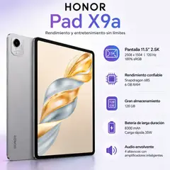 HONOR - Tablet Pad X9A Tablet 11.5" 2.5K Wifi 6GB+128GB 8300mAh MagicOS 9.0 Snapdragon 685 ELN2-W29