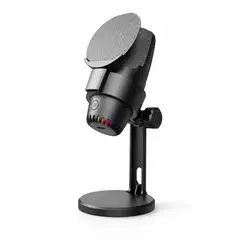 UNBRANDED COMPANY - Micrófono Condensador USB M9 RGB Negro para Podcast, Streaming, Reuniones y creación de contenido