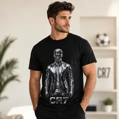 GENERICO - Polo Algodón Cristiano Ronaldo Diseño GOAT premium estilo urbano