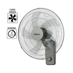 DIORE - Ventilador de pared MWF-1805 18" de 5 Aspas 60 Watts