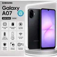 SAMSUNG - Celular Galaxy A07 4GB 128GB Negro