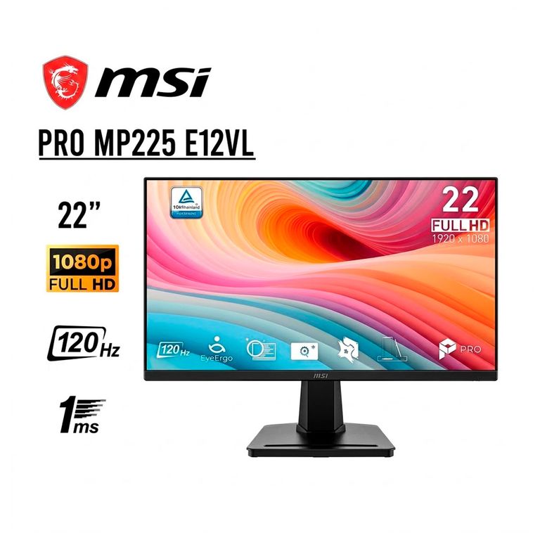 Monitor 22 Pulgadas Full HD 120Hz 1ms para PC y Oficina