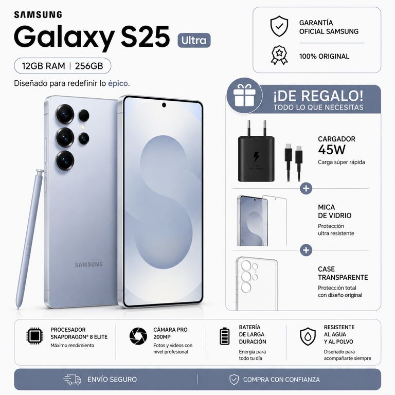 S25 ULTRA 256GB + PACK ACCESORIOS