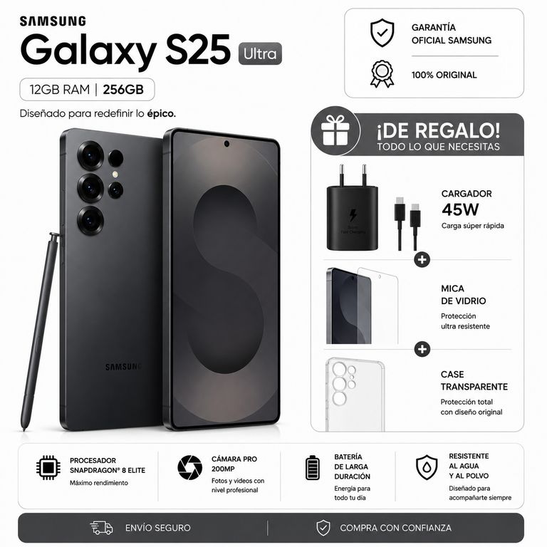 S25 ULTRA 256GB + PACK ACCESORIOS