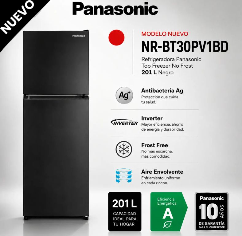 Refrigeradora 251 Lt Top Freezer No Frost - NR-BT31PV1BD