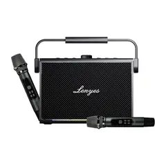 LENYES - Parlante Bluetooth TITAN 2 Potencia 200W, Bateria 5000mAh, Conexion BT 5.3, Luces RGB - Negro
