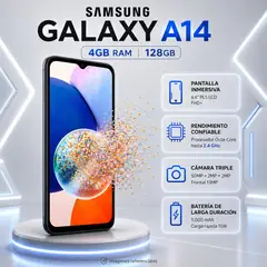 SAMSUNG - Celular Galaxy A14 5G 4GB RAM 128GB NEGRONegronegro