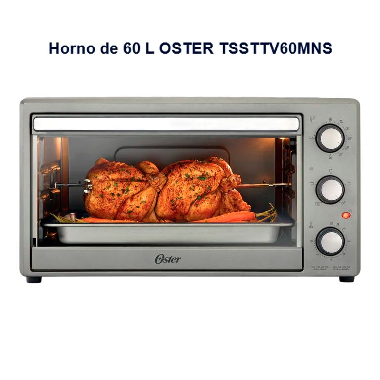 Horno Electrico TSSTTV60MNS de 60 L con Rotisero