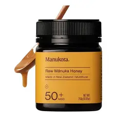 GENERICO - Miel de Manuka Manukora Miel de Mānuka Raw MGO 50+ – 250 g