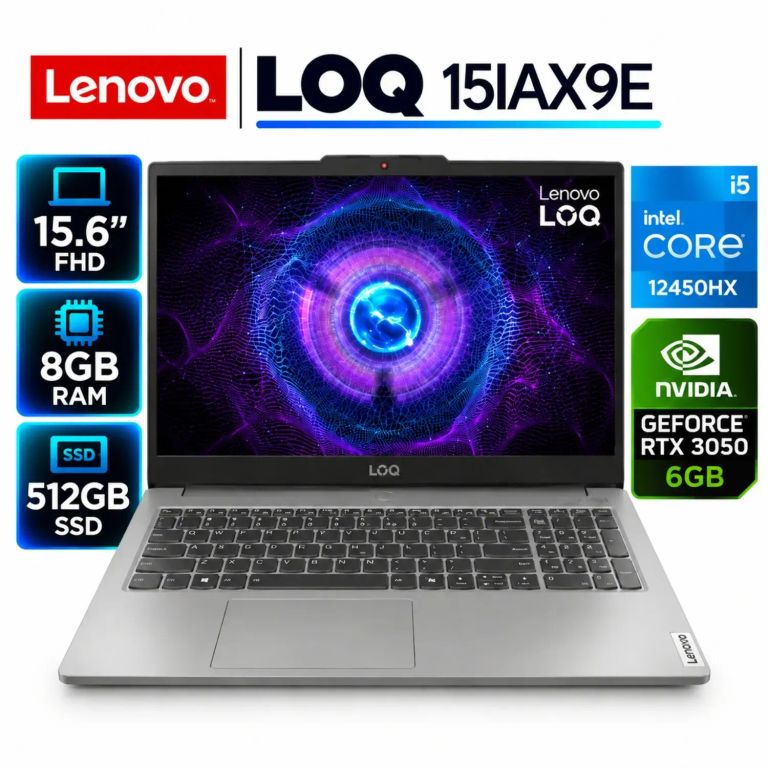 LOQ 15IAX9E 83LK00ETLM Core i5-12450HX, 8GB RAM, 512GB SSD, 