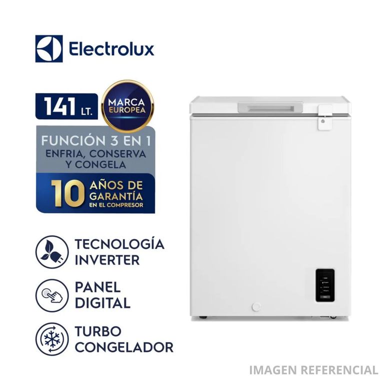 Congeladora Horizontal 141 L Inverter EFH15S5P5AW Blanco