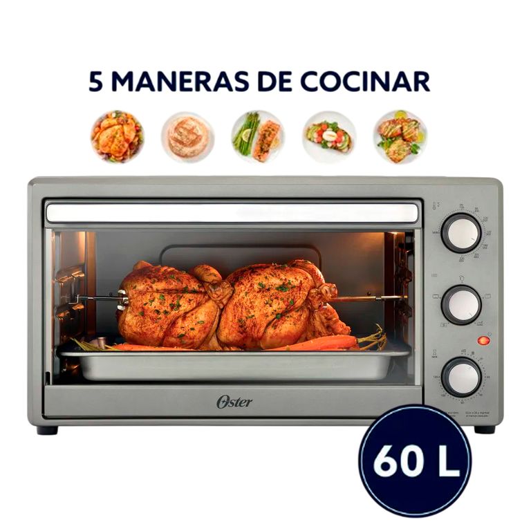 Horno Electrico de 60 L con Rotisero TSSTTV60MNS