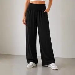 ROSUE - Pantalón Palazzo Pretina Elasticada Viena